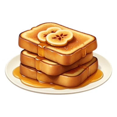 torrijas, Spanish Easter dessert, bread slices soaked in milk and honey, fried and topped with cinnamon sugar sticker