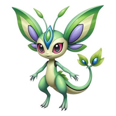Colorful Exotic Meloetta-Celebi-Palkia-Virizion-Venom-Stitch-Fakémon-creature-hybrid sticker