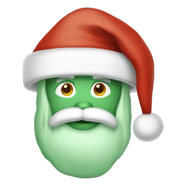 Sage green Santa hat  sticker