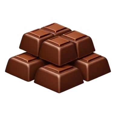 Chocolate pieces sticker