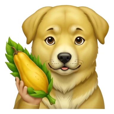 Kangal Hund mit Birne in der Hand  sticker