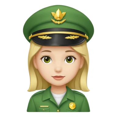 Green uniform only tshirt girl no hat sticker
