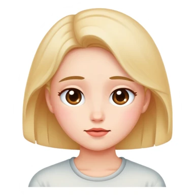 Shy blushing sticker