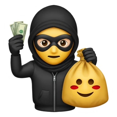 robber emoji sticker