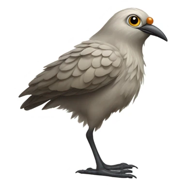 Bird with with human feet sticker