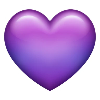 purple heart with a gradient sticker