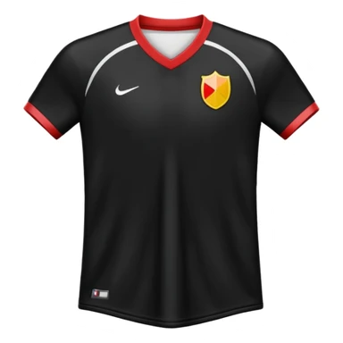 maillot football uni noir sans numéro ni logo sticker