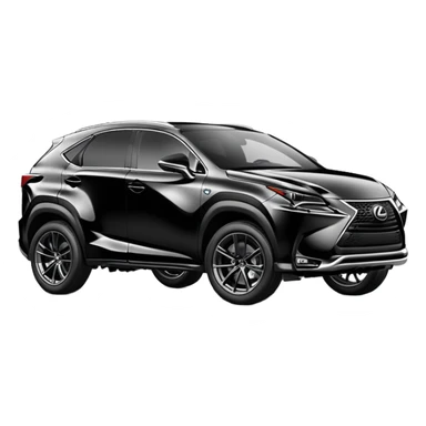 black lexus Nx with TE rims sticker