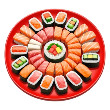 Sushi plate  sticker