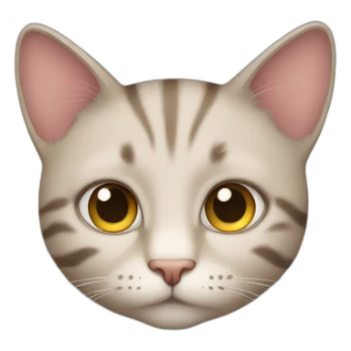 Shy cat sticker