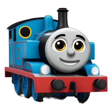 thomas the tank frowning sticker