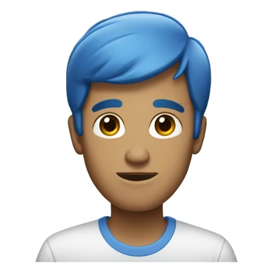 A blue iPhone 15 sticker