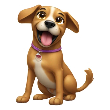 A dog twerking sticker