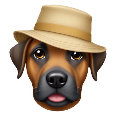 Dog with bucket hat sticker