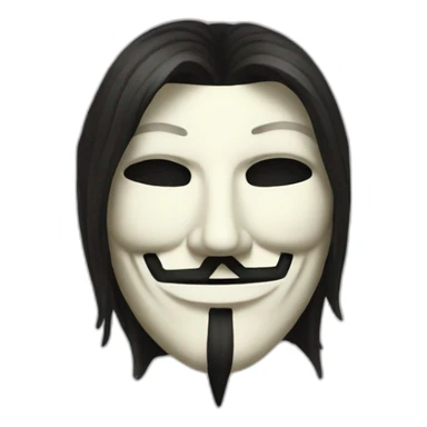 anonymous mask sticker