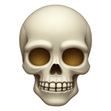 skull with raised eyebrow sticker