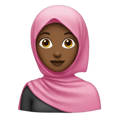 Girl with pink hijab sticker