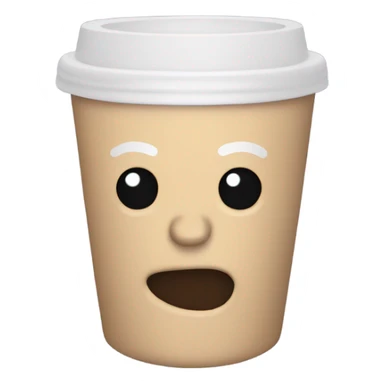 joe biden holding a white foam cup sticker