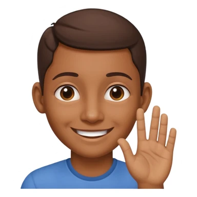 👂🏾🤏🏾 combined with a smile  sticker