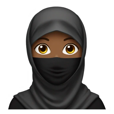 woman in niqab sticker