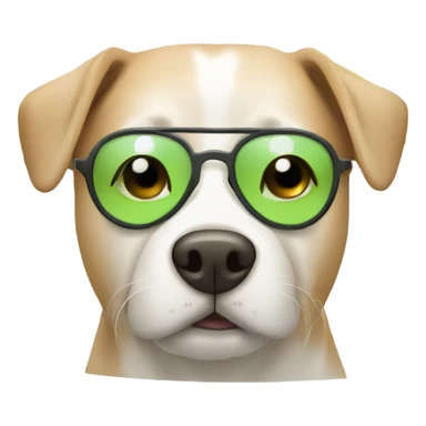 Dog with cucumber on eyes in a spa day sticker