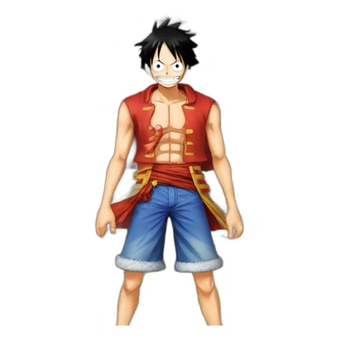 Red Hawks de Luffy de One piece sticker