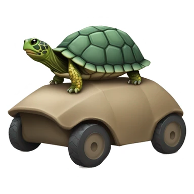 Une tortue sur un raton laveur sticker