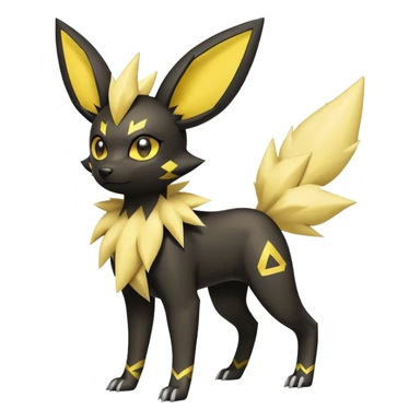 Umbreon-Jolteon-Fakemon-hybrid -fusion- full body sticker