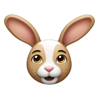 Rabbit with antlers sticker