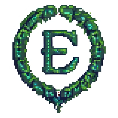 a custom emoji that combines the π (pi) math symbol, binary code, and a magical cloud or digital mist emerging from it. sticker