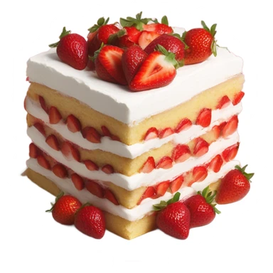 strawberry cake sticker