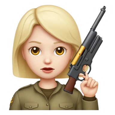 Emoji with gun to its head ready to pull the trigger sticker