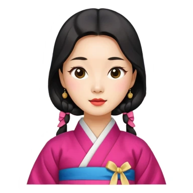 50's korean woman in front of a palace in seould sticker