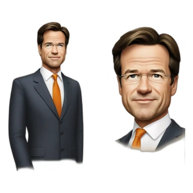 Mark rutte en poetin sticker