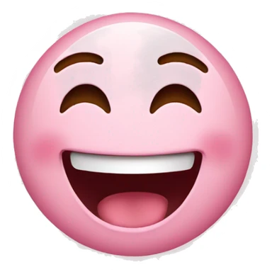 Light pink laughing sticker