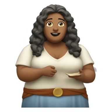 Fat woman teaching a class about The Odyssey sticker