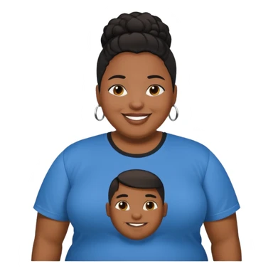 una persona gorda negra y prohibido sticker