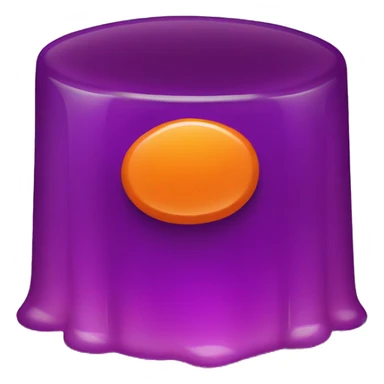 Single Purple and Orange Jello  sticker