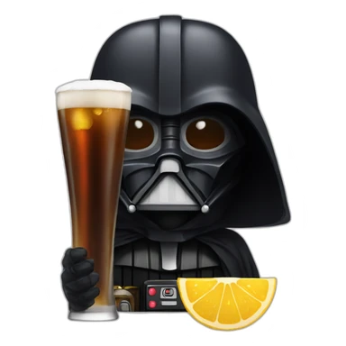 dath vador drink beer sticker