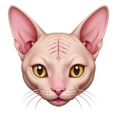 Sphynx cat naughty nosepicking sticker