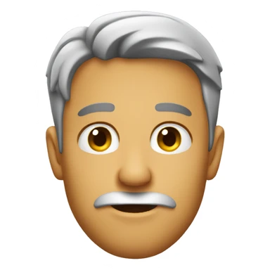 slanty face emoji sticker