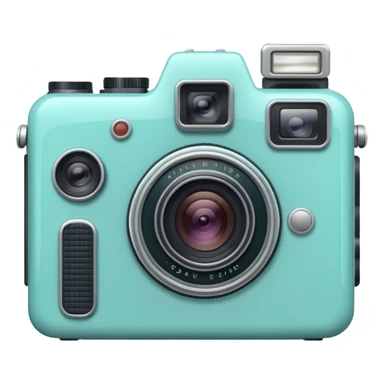 Pastel Teal Camera sticker