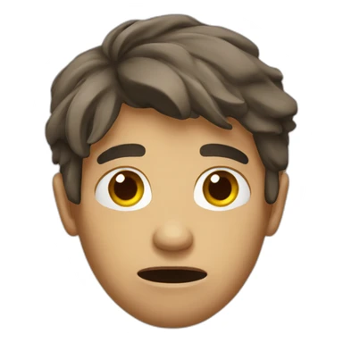 a troubled person sticker