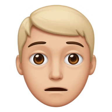 A face looking over in cringe  sticker