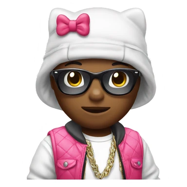 Hello kitty with swag sticker