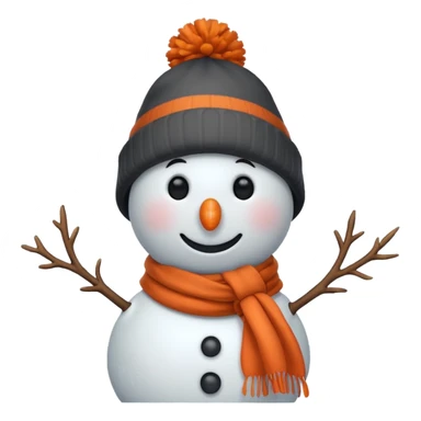 Winter snowman  sticker