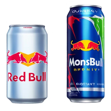 red bull and monster energy drink sticker