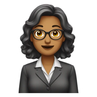 donna che fa domanda al collega sticker