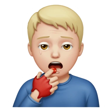 Chocking self emoji  sticker