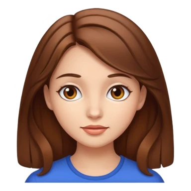 wonderful girl with brown hair sticker